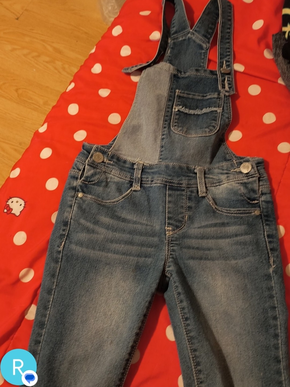 Classic Girls Denim Overalls - Blue